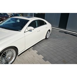 Накладки сплиттеры на пороги на Mercedes CLS W219 55 AMG